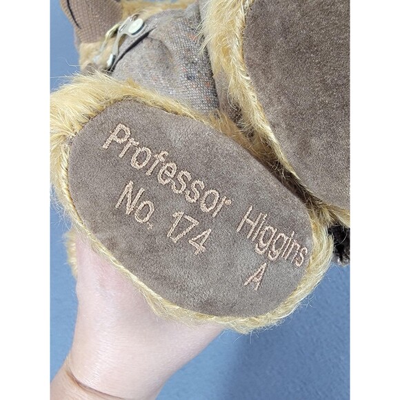 Vintage Hermann Teddy Bear Professor Higgins 174A Mohair Germany Plush 18 Inch - Picture 3 of 11